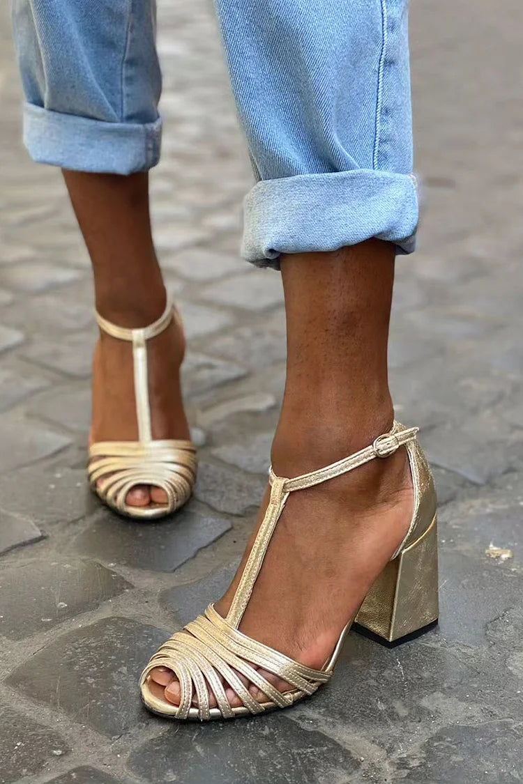 Ivá - Saltos Peep Toe Heels