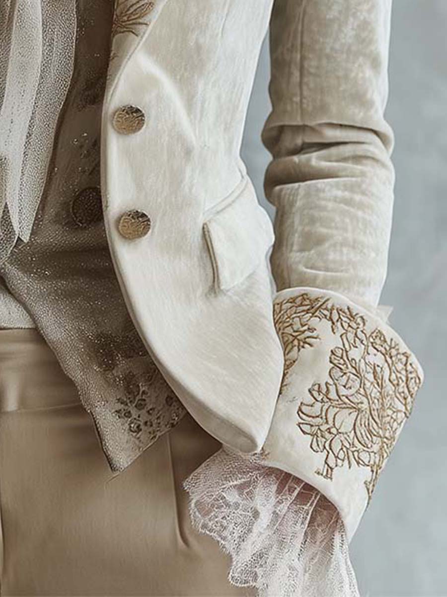 Amberly | Tailored Embroidered Blazer