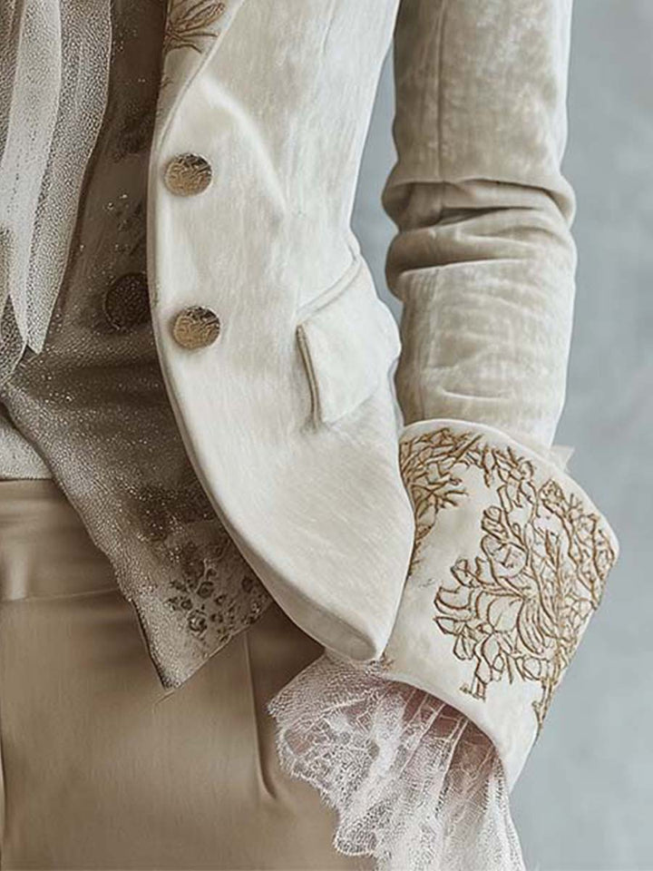 Amberly | Tailored Embroidered Blazer