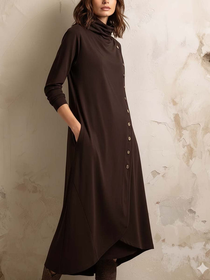 Μίντι Φόρεμα Boho με Πλαϊνή Κουμπότρυπα