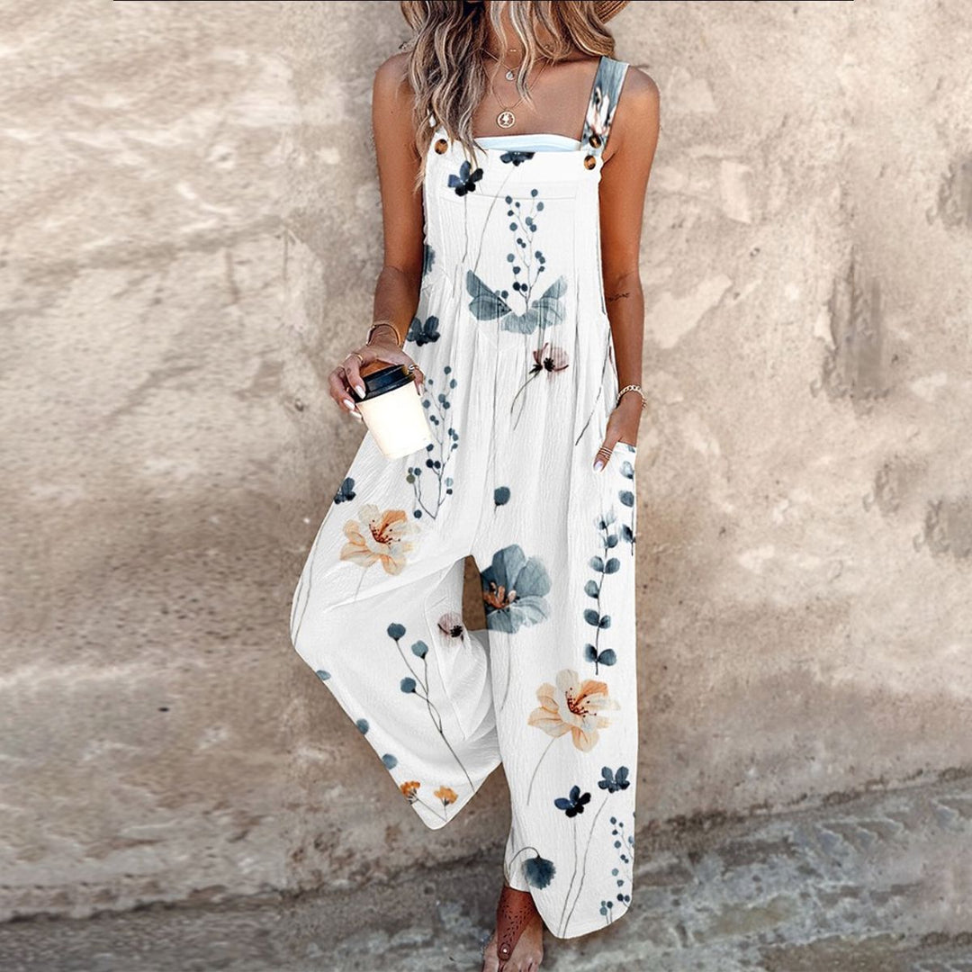 Γυναικεία Ολόσωμη Φόρμα με Floral Σχέδιο