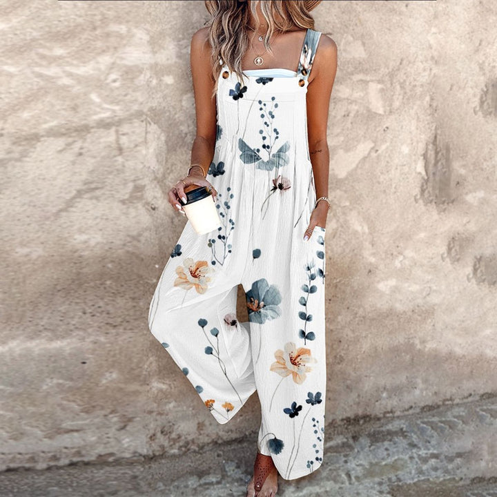 Γυναικεία Ολόσωμη Φόρμα με Floral Σχέδιο