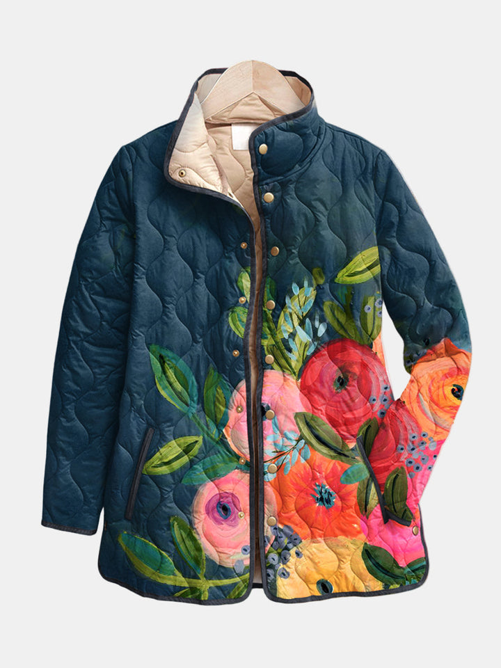 Μπουφάν Με Κέντημα Λουλουδιών Camille