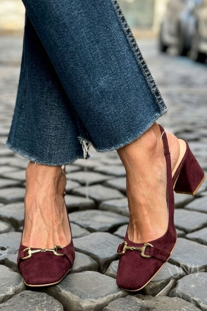 Honorina - Nubuck Heeled Pumps
