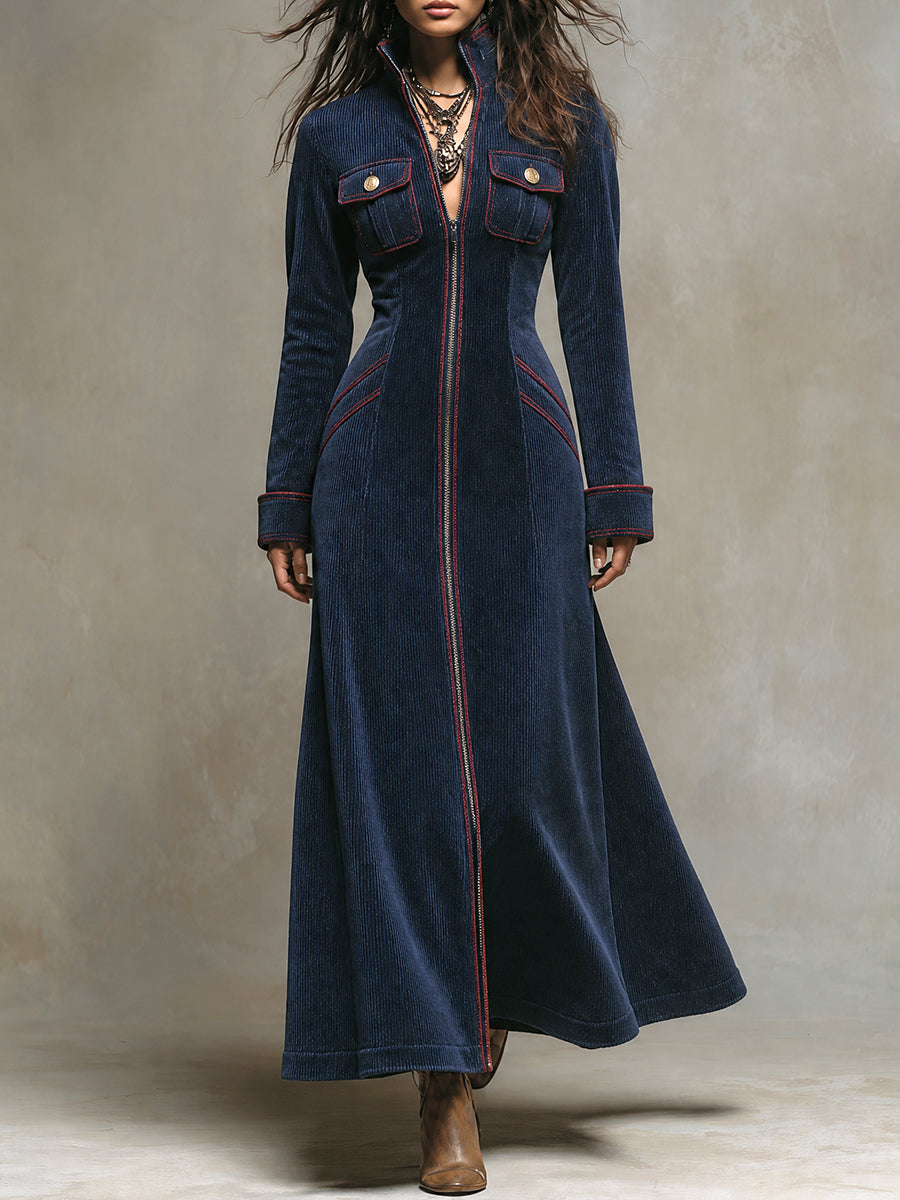 Midnight Nomad Κόρντουρα Duster Φόρεμα