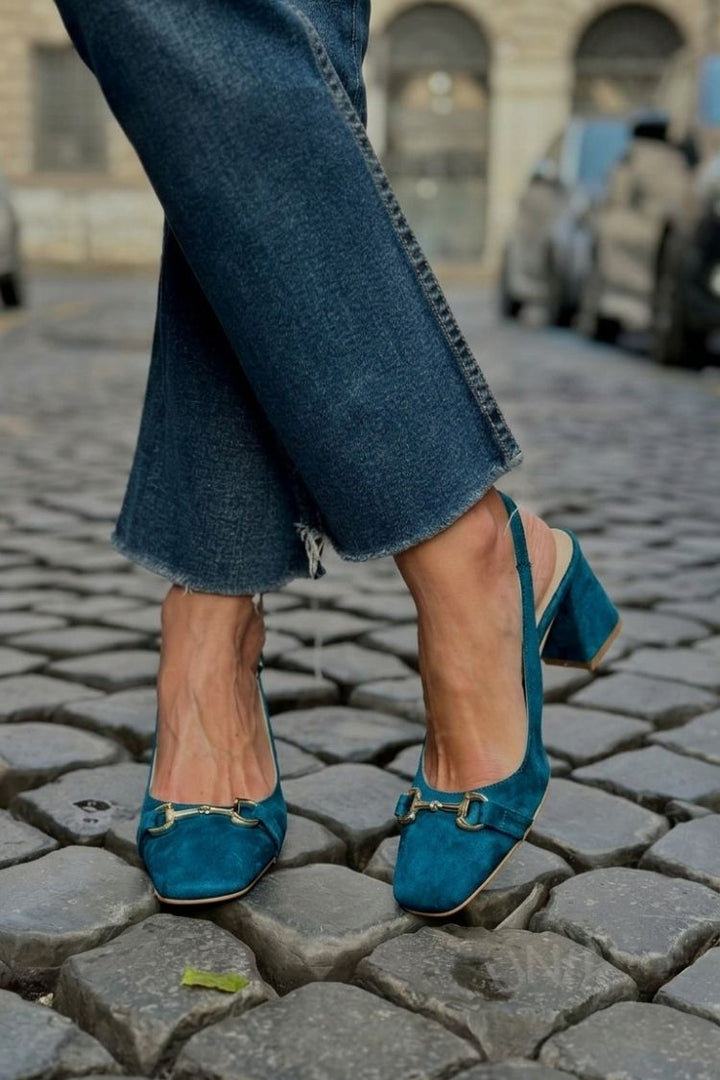 Honorina - Nubuck Heeled Pumps