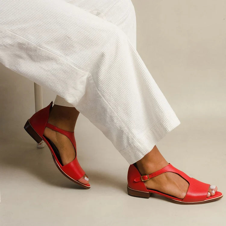 Herminia - Peep Toe Sandals