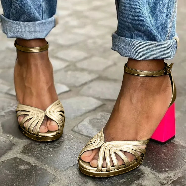 Tereza - Peep Toe Sandals