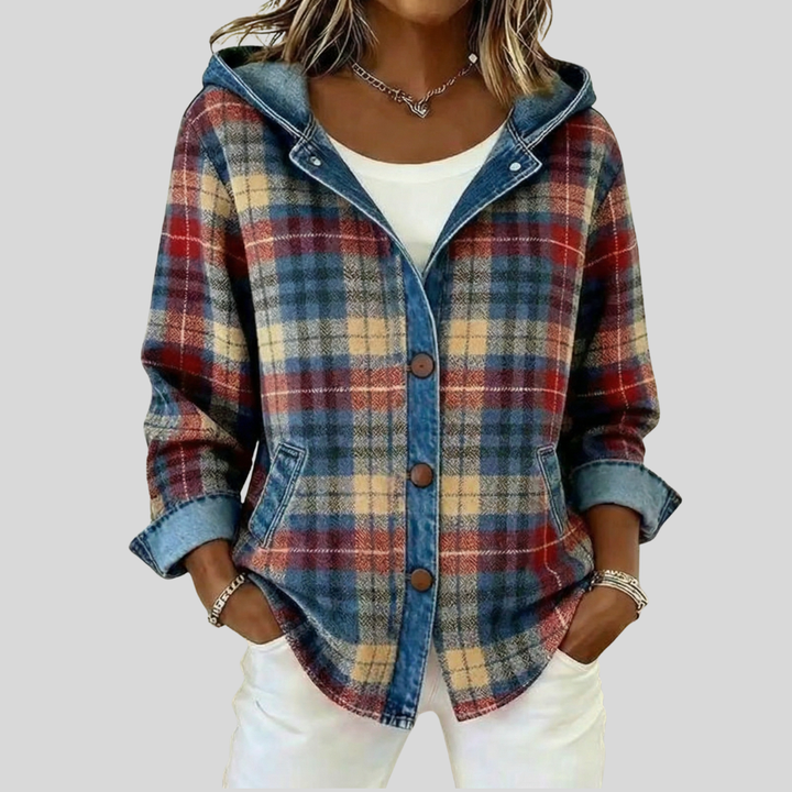 Jeltje | Ζεστό Overshirt με Κουκούλα