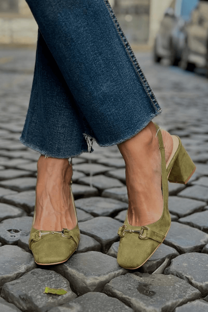 Honorina - Nubuck Heeled Pumps