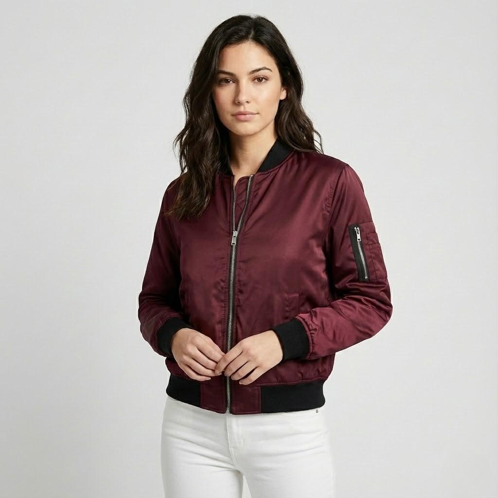 Ελαφριά bomber jacket κλασικού σχεδιασμού με αστικό στυλ