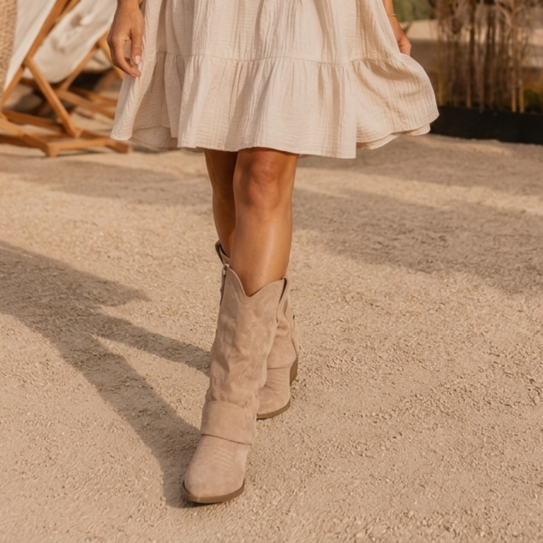 Δυτικές μπότες με αναστρέψιμο επάνω μέρος