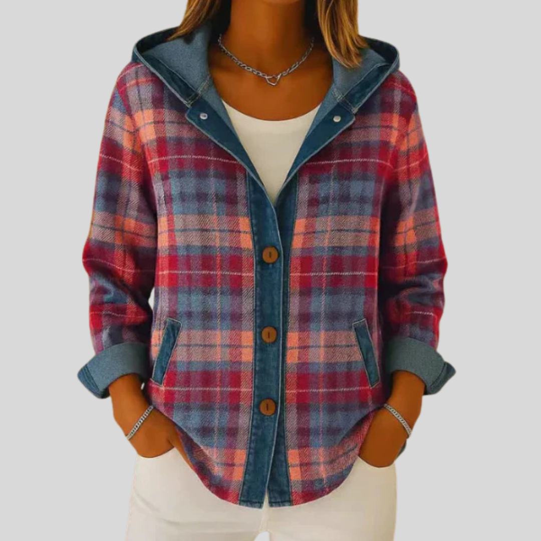 Jeltje | Ζεστό Overshirt με Κουκούλα