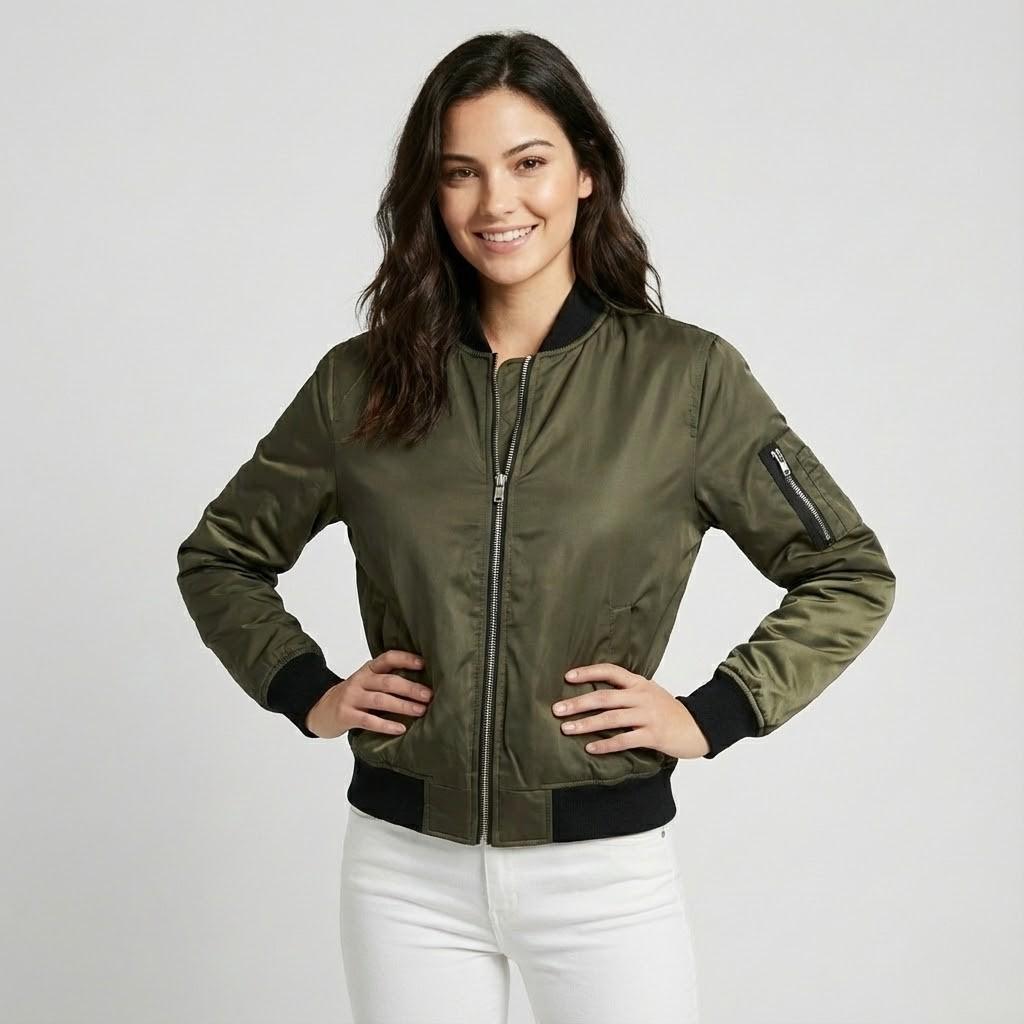 Ελαφριά bomber jacket κλασικού σχεδιασμού με αστικό στυλ