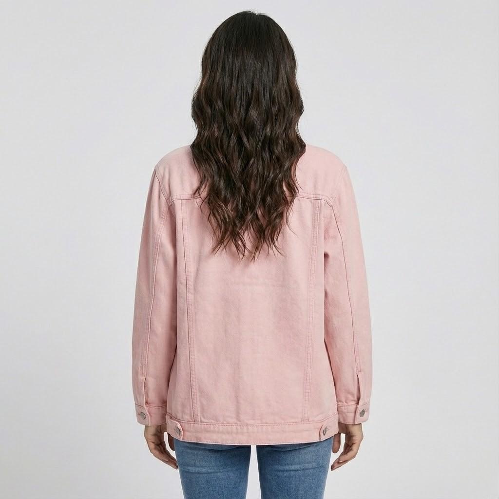 Oversized Τζιν Τζάκετ σε Αστικό Στυλ