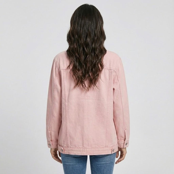 Oversized Τζιν Τζάκετ σε Αστικό Στυλ