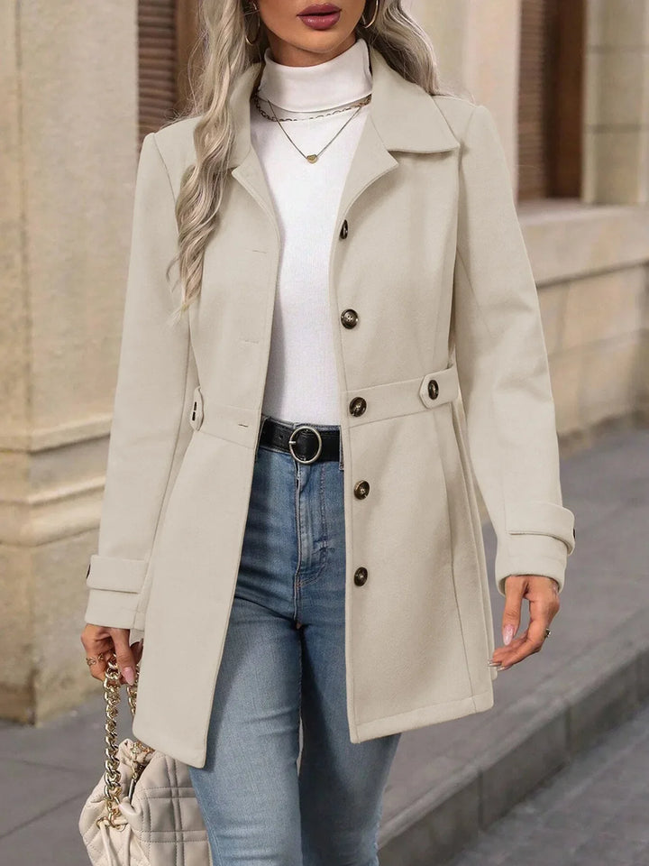 Φθινοπωρινό Μαλλί Παλτό – Κομψό Slim Fit για Ποικιλία Στυλ