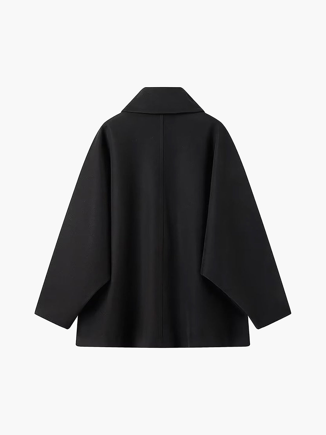 Oversized Μαλλί Παλτό με Κουμπί