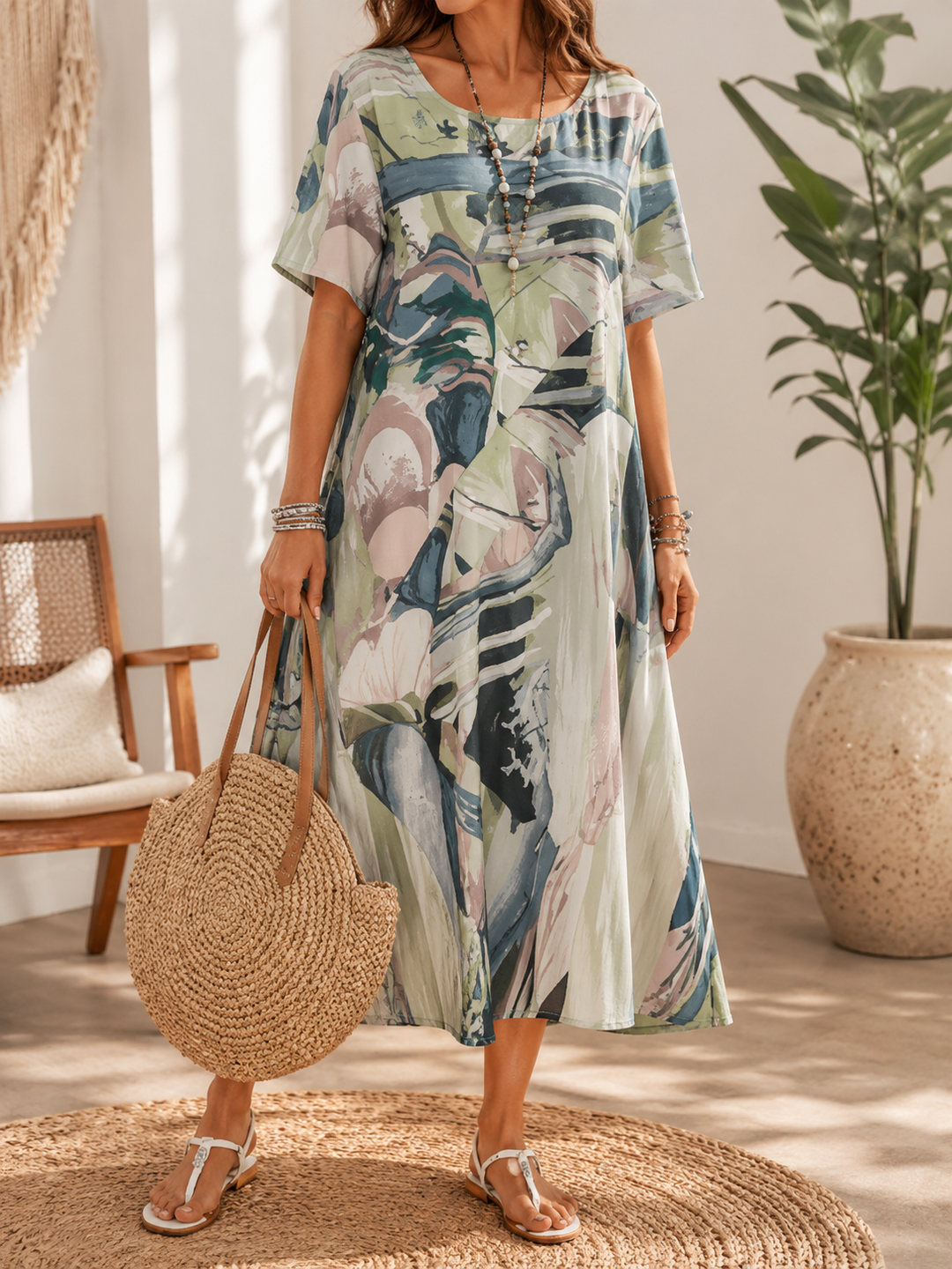 Ester | Chiffon Midi Dress