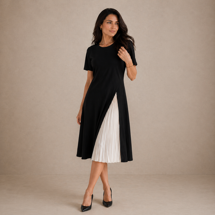 Leila | Midi Dress with Mesh Detail