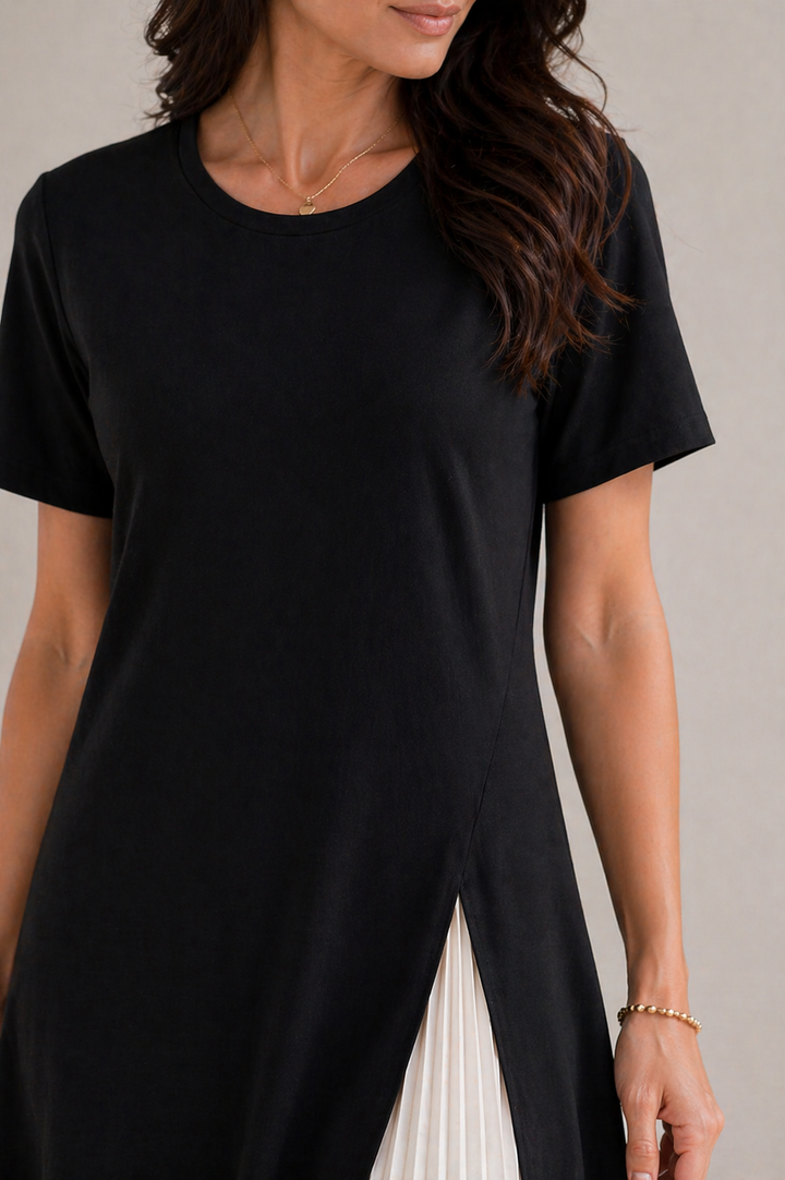 Leila | Midi Dress with Mesh Detail