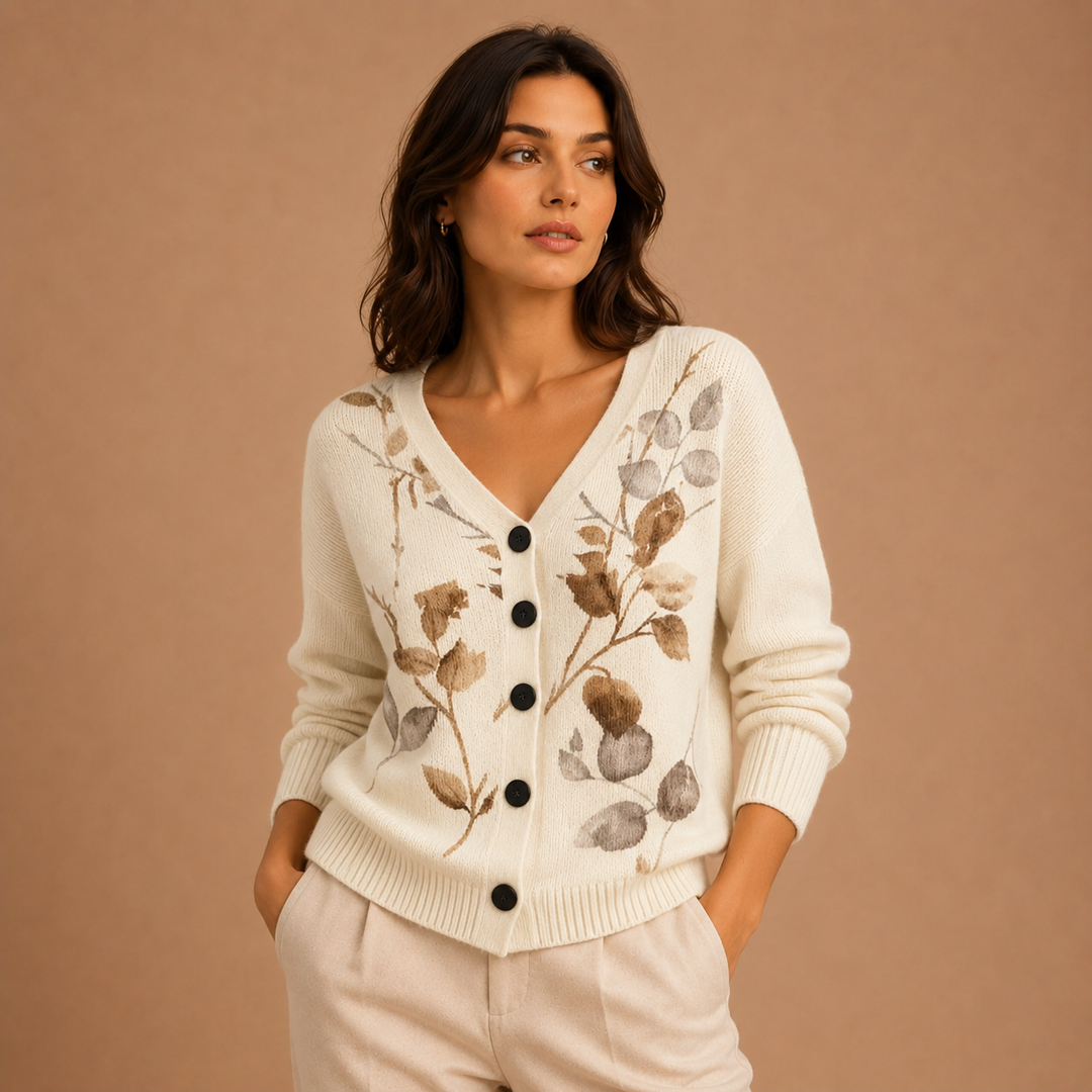 Clara | Άνετο πλεκτό cardigan με κουμπιά