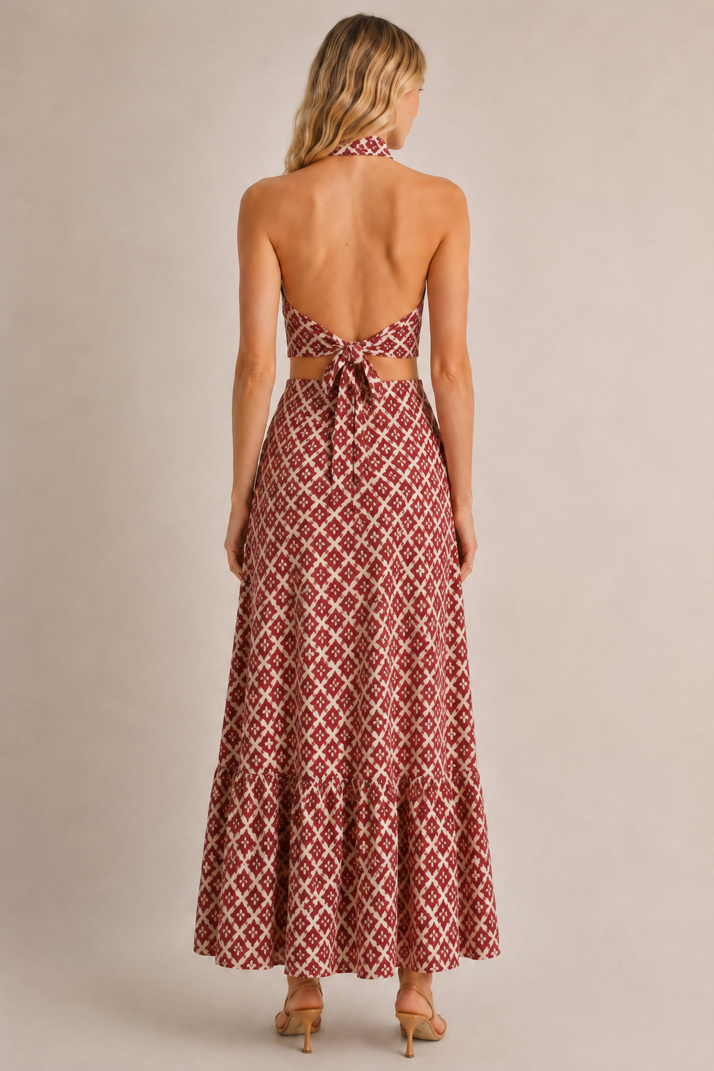 Darina | Σετ με σχέδιο: Τοπ και Φούστα