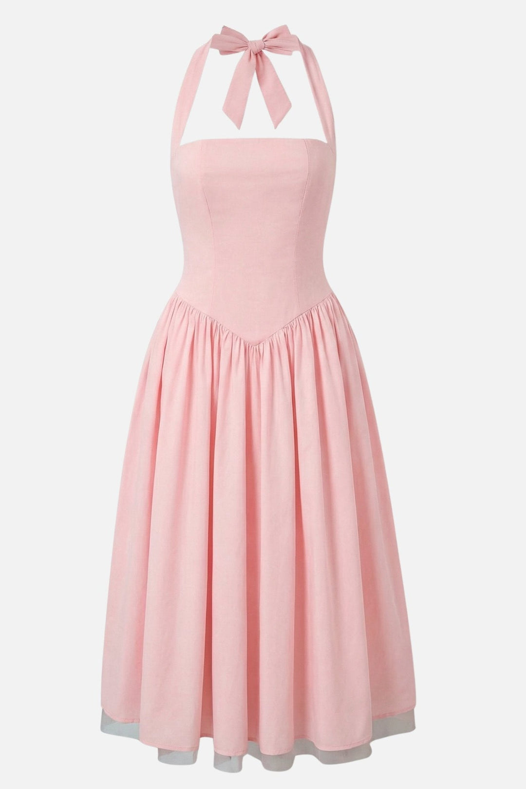 Brigita | Midi A-Line Dress with Neckline