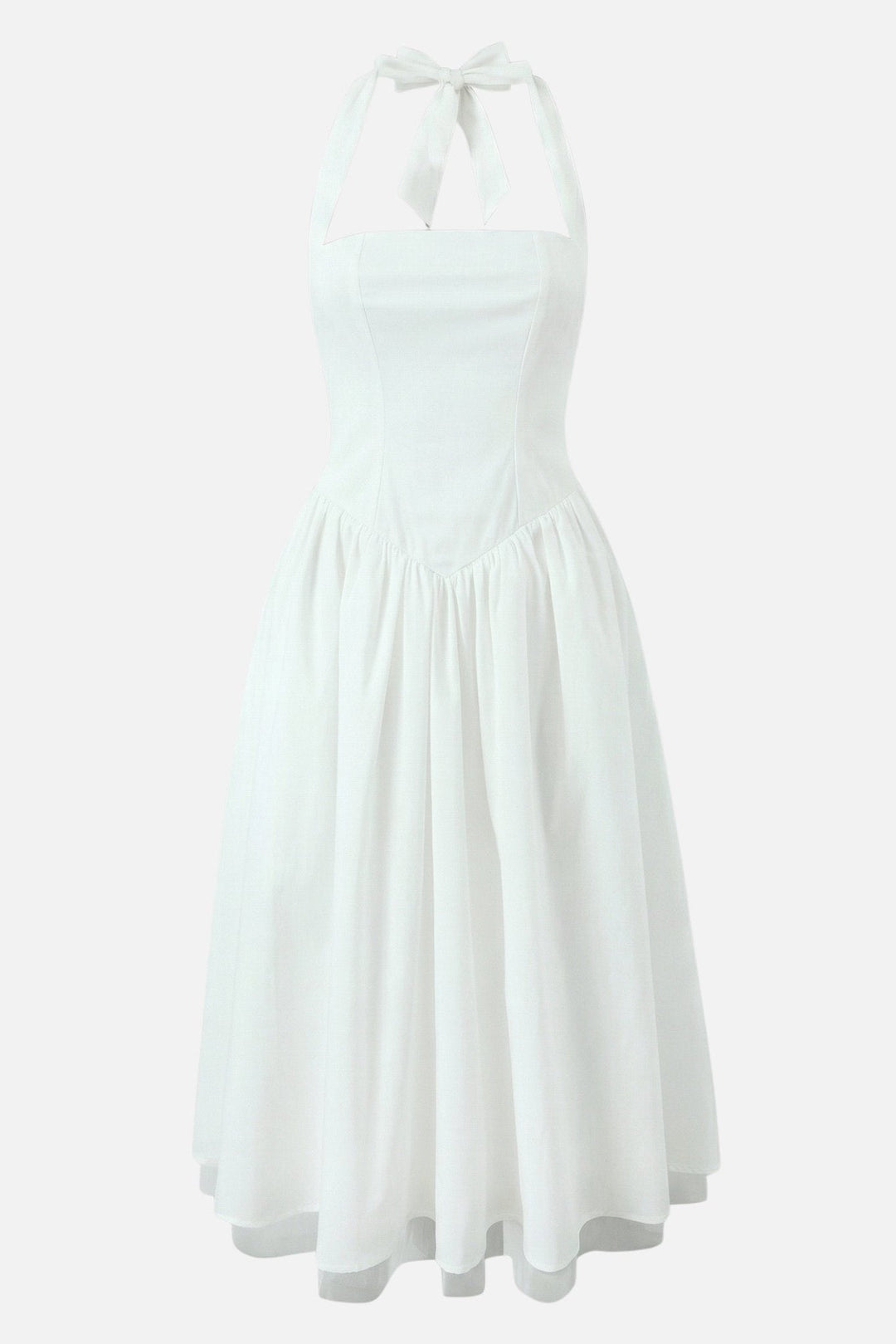 Brigita | Midi A-Line Dress with Neckline