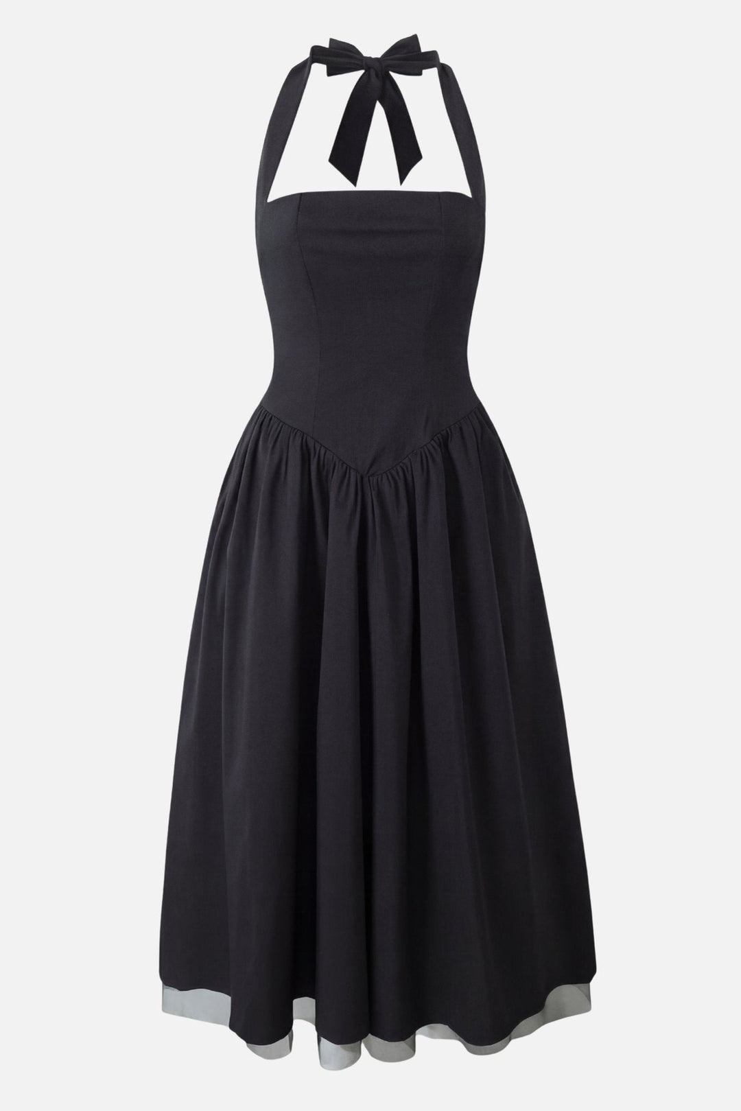 Brigita | Midi A-Line Dress with Neckline