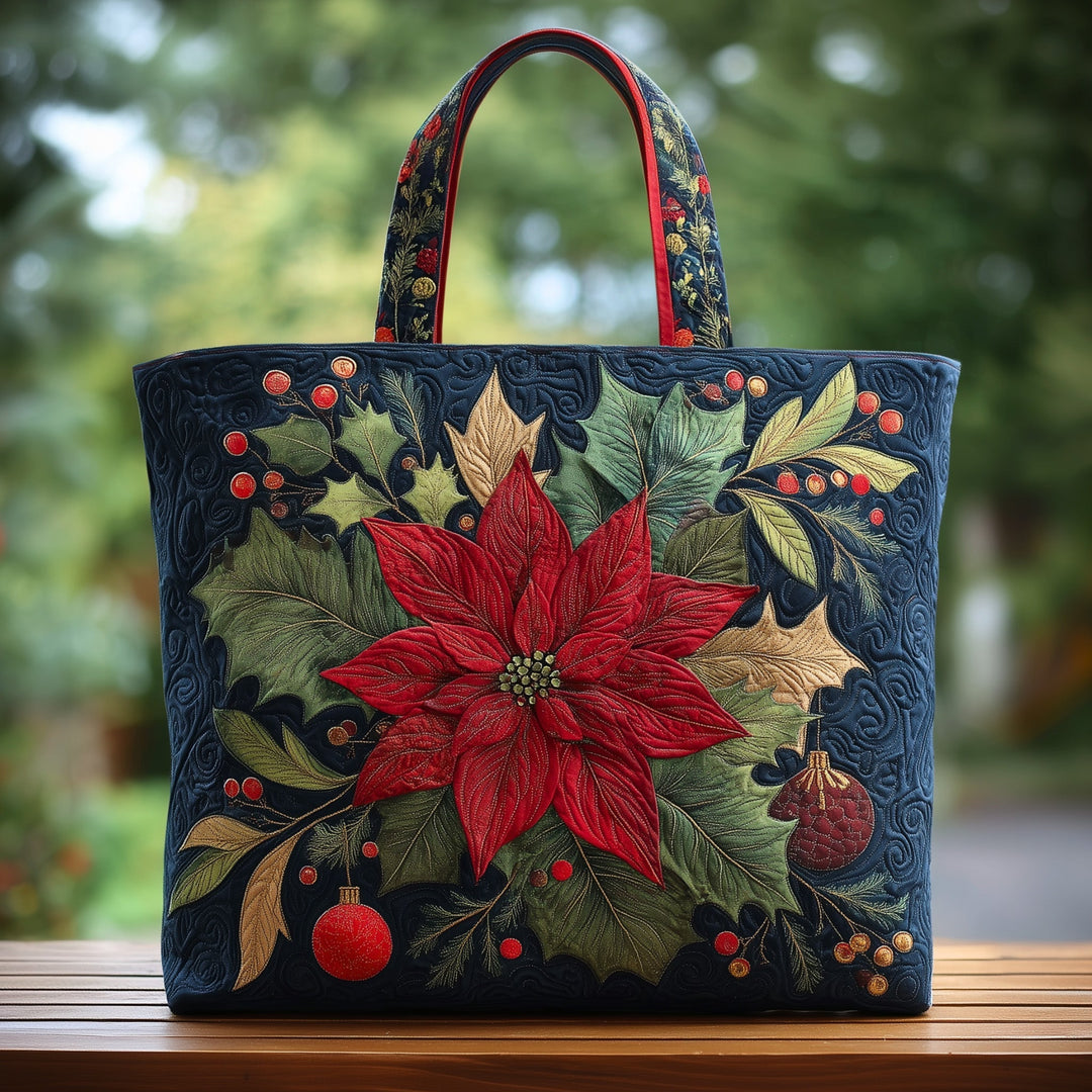 Τσάντα Tote με Σχέδιο Ποϊνσέττια GFTOHD10218