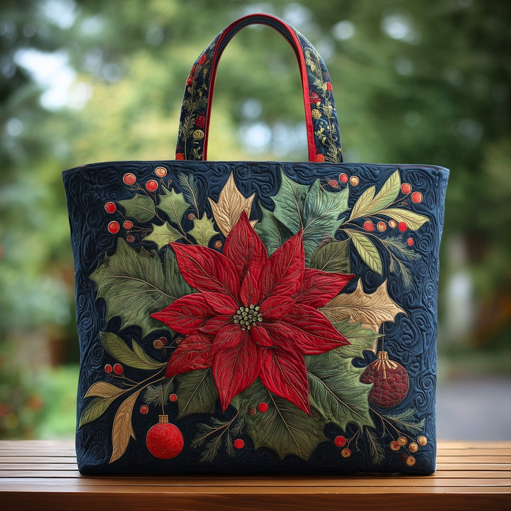 Τσάντα Tote με Σχέδιο Ποϊνσέττια GFTOHD10218