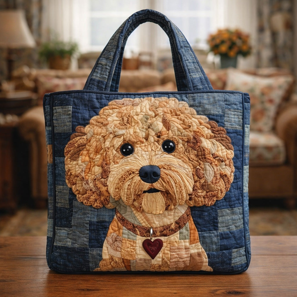 Κλασική Τσάντα Tote με Κουβερτούρα Teddy Poodle - Μοντέλο GFTOHD13706