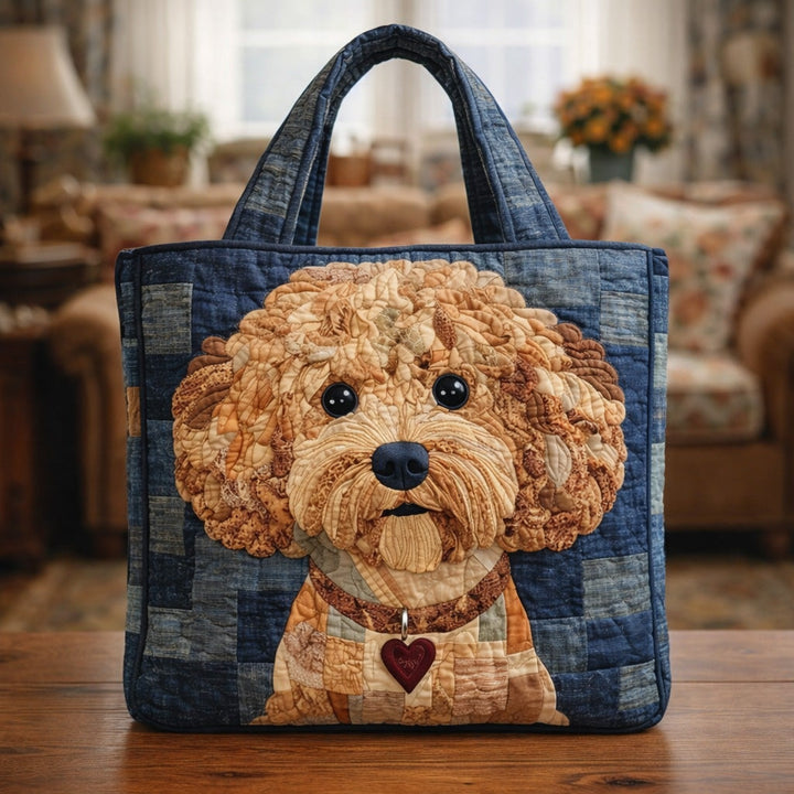 Κλασική Τσάντα Tote με Κουβερτούρα Teddy Poodle - Μοντέλο GFTOHD13706
