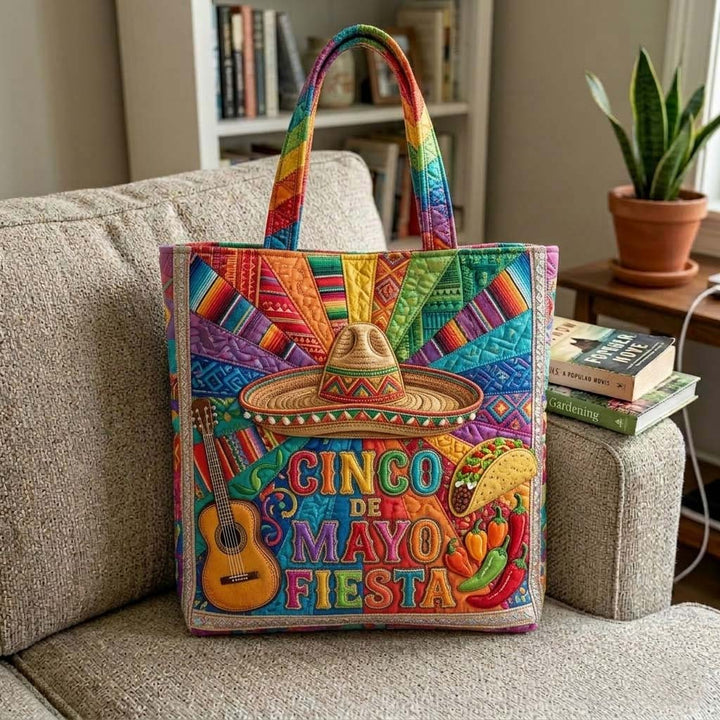 Τσάντα Tote με Κέντημα Cinco De Mayo - Κωδικός GFTOHD14983