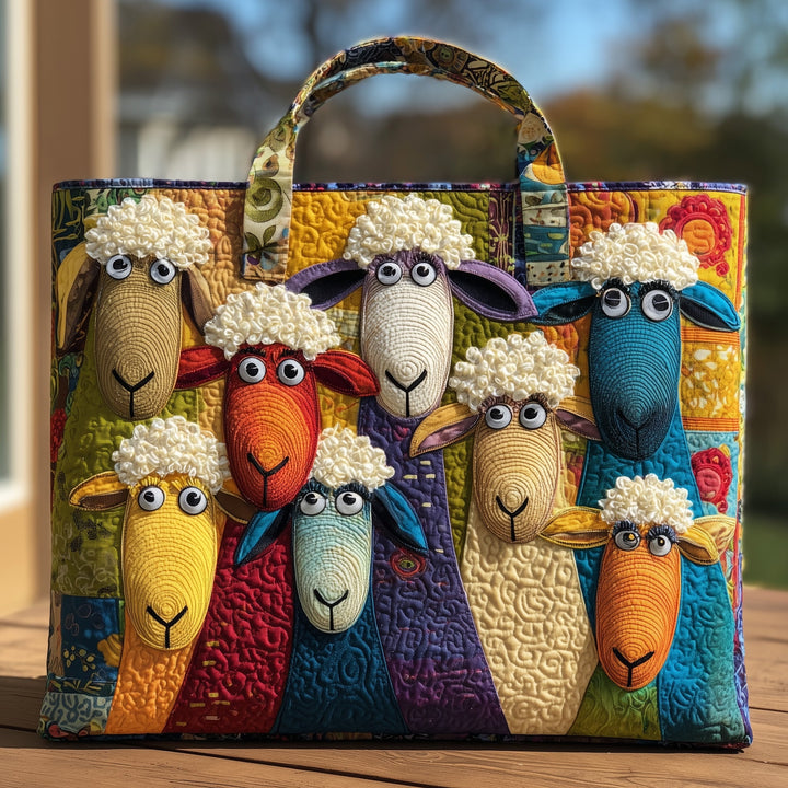 Τσάντα Tote με Κέντημα Πρόβατο Serenity GFTOHD8550