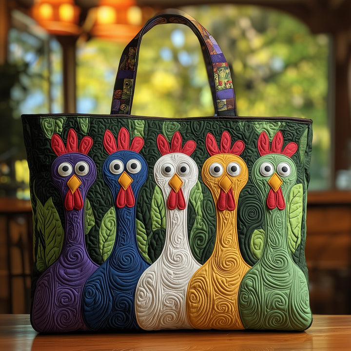 Funky Chicken Tote Bag with Blanket GFTOHD8755