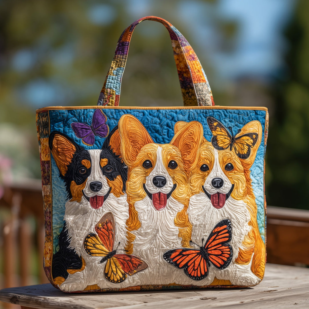 Τσάντα Tote με Κουβέρτα Corgi - Αγαπημένο Στυλ GFTOHD9738