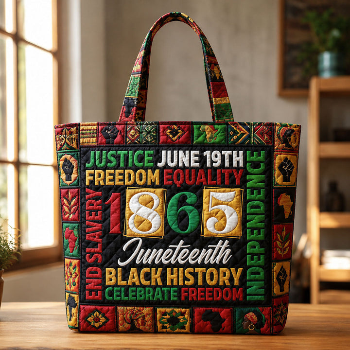 Μαύρη Ιστορία Τσάντα Tote Καπιτονέ Juneteenth GFTOHNL235