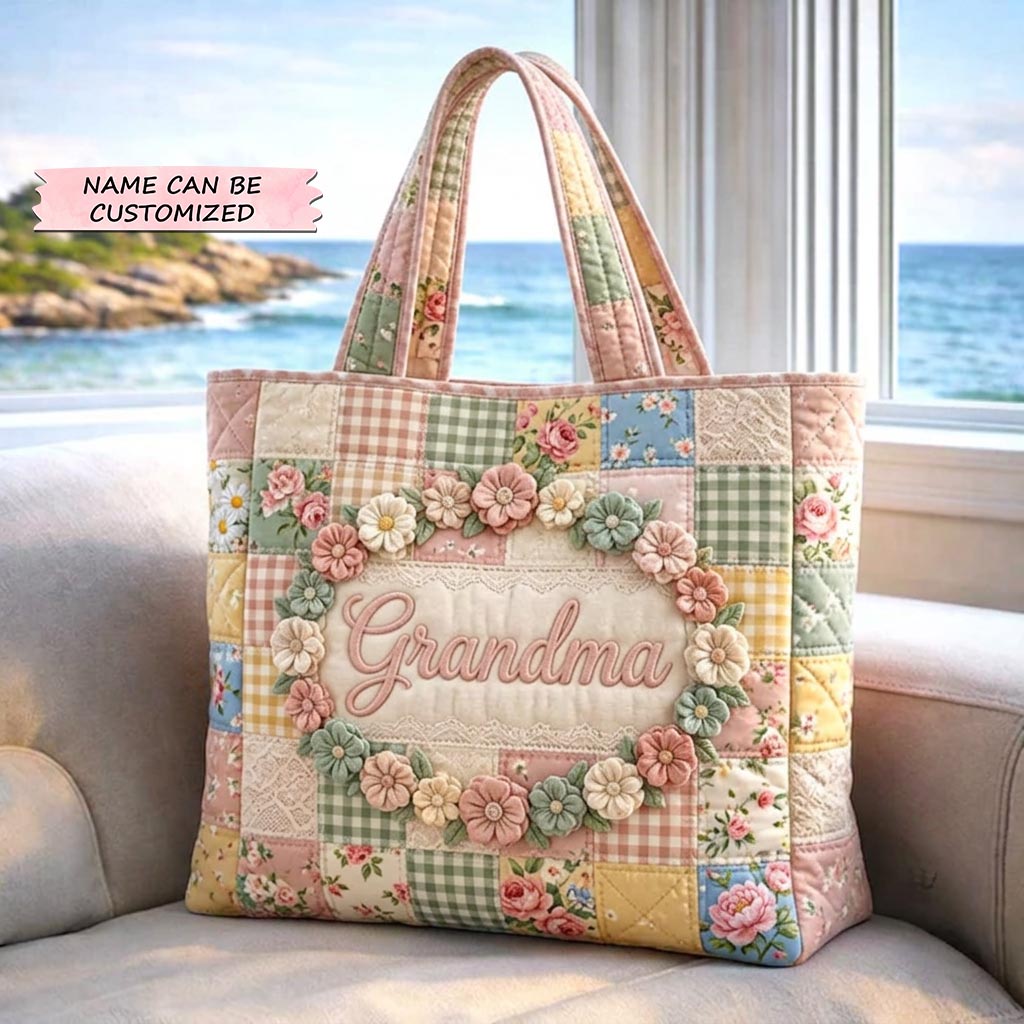 Τσάντα Tote με Κέντημα για Μητέρα QTCUZ GFTOMA10343