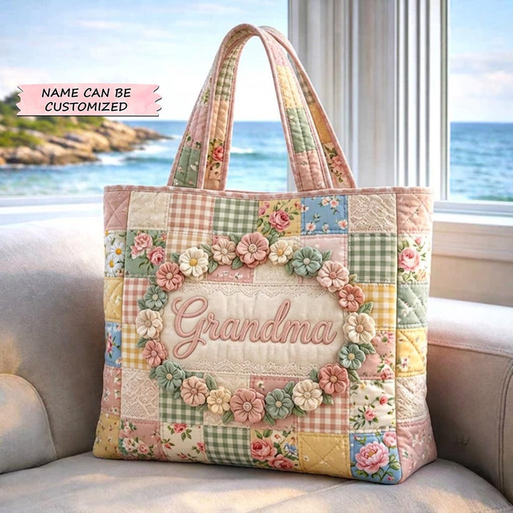 Τσάντα Tote με Κέντημα για Μητέρα QTCUZ GFTOMA10343