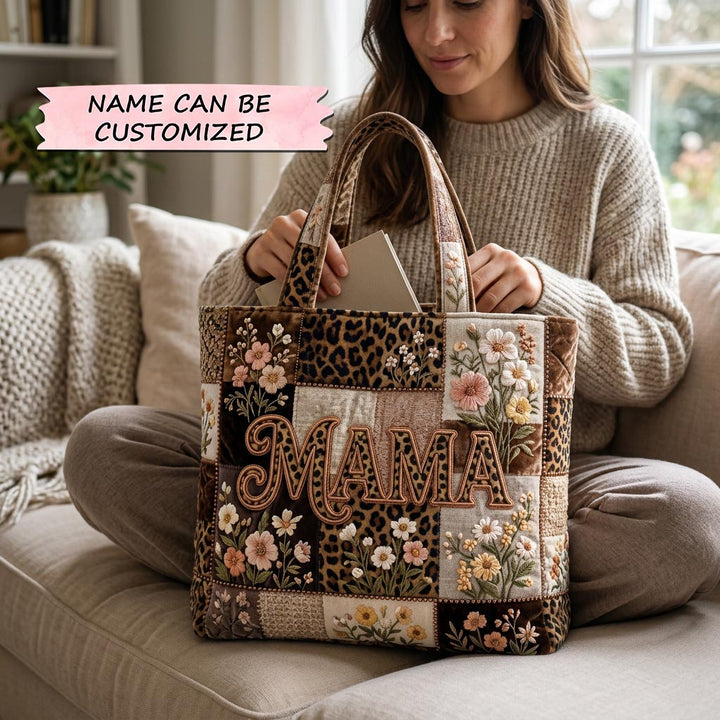 Τσάντα Tote με Κέντημα 'Love in Bloom' - Κωδικός QTCUZ GFTOMA10392
