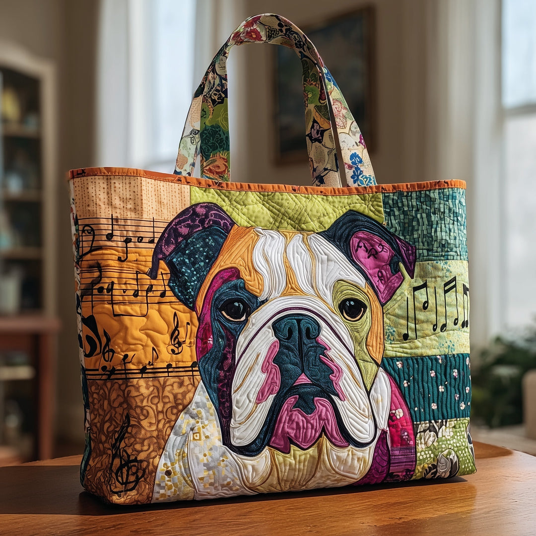 Τσάντα Tote με Σχέδιο Bulldog GFTOMA1834