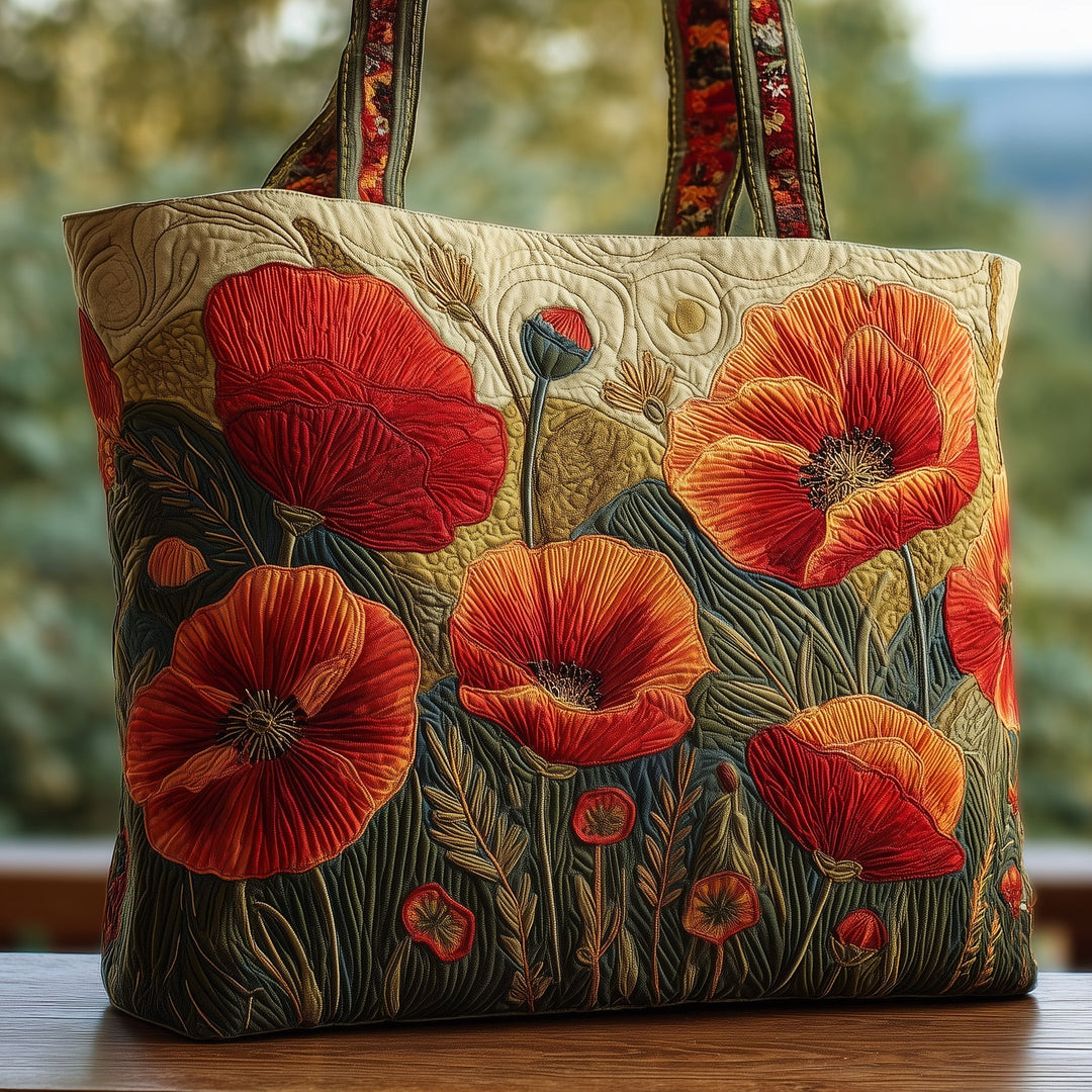 Τσάντα Tote με Κουβέρτα Poppy - Κωδικός GFTOMA2521