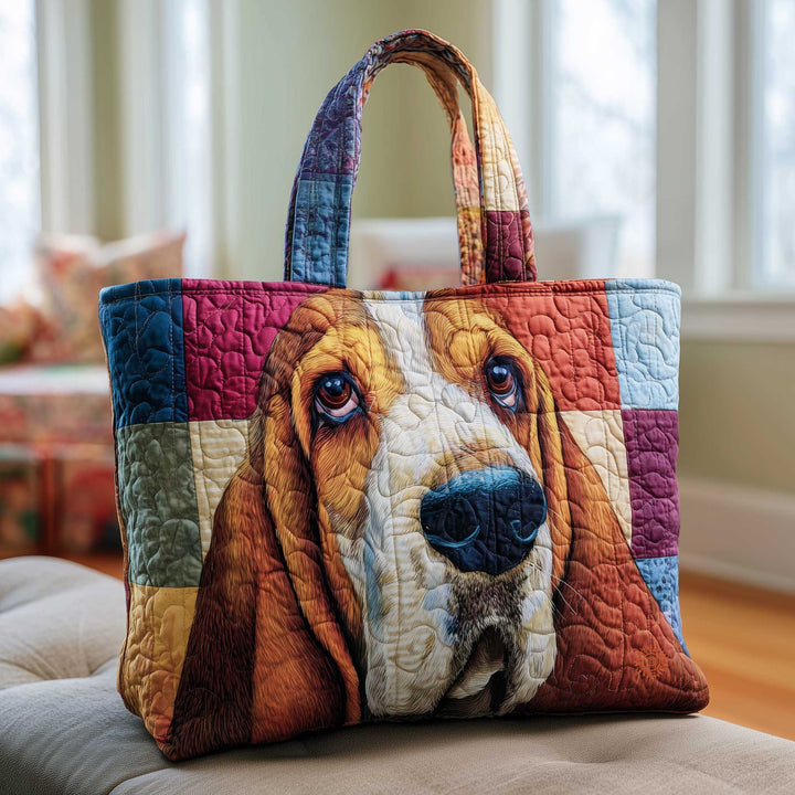Τσάντα Tote με Θέμα Basset Hounds και Κουβέρτα GFTOMA8623