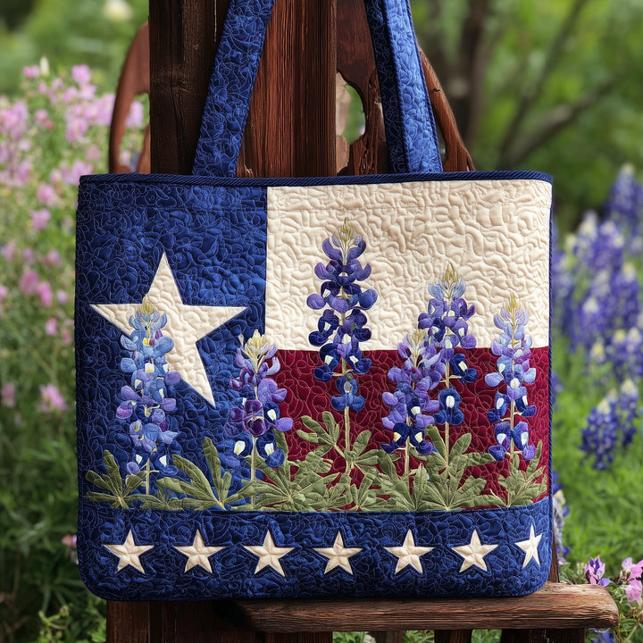 Τσάντα Tote με Κέντημα Bluebonnet από το Texas - Κωδικός GFTONL5318