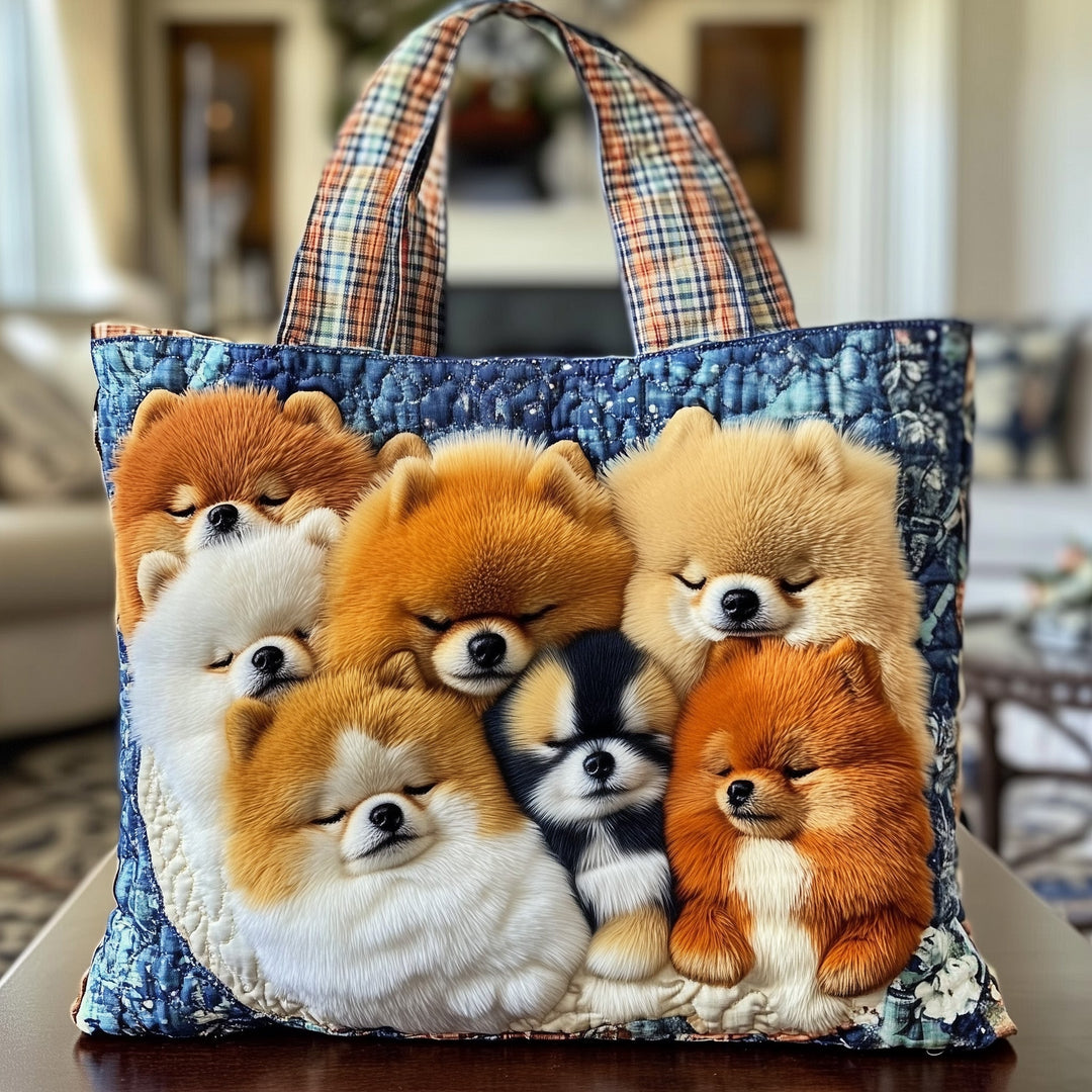 Quilted Pompom Handbag GFTONT3789