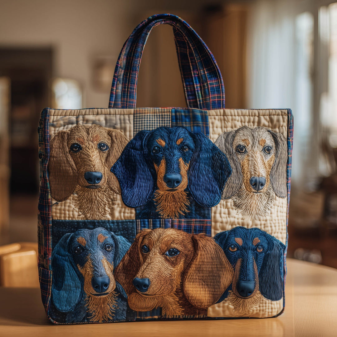 Τσαντάκι με κέντημα Dachshund - Αγαπημένο GFTONT5964