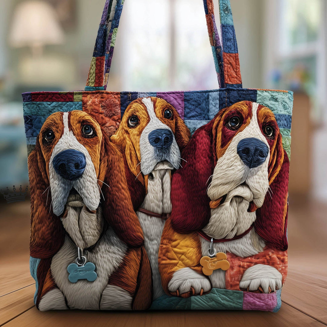 Τσάντα Tote με Σχέδιο Basset Hound GFTONT6028