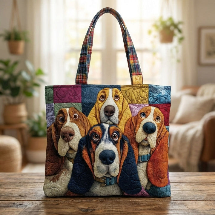 Τσάντα Tote με Σχέδιο Basset Hound GFTONT6029